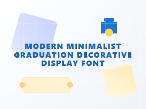 Modern Minimalist Graduation Display Font